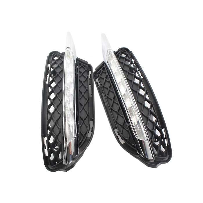 2218201756 2218201856 Fog Light Grille with Light Led Daytime Running Light Grille Kit for S-class W