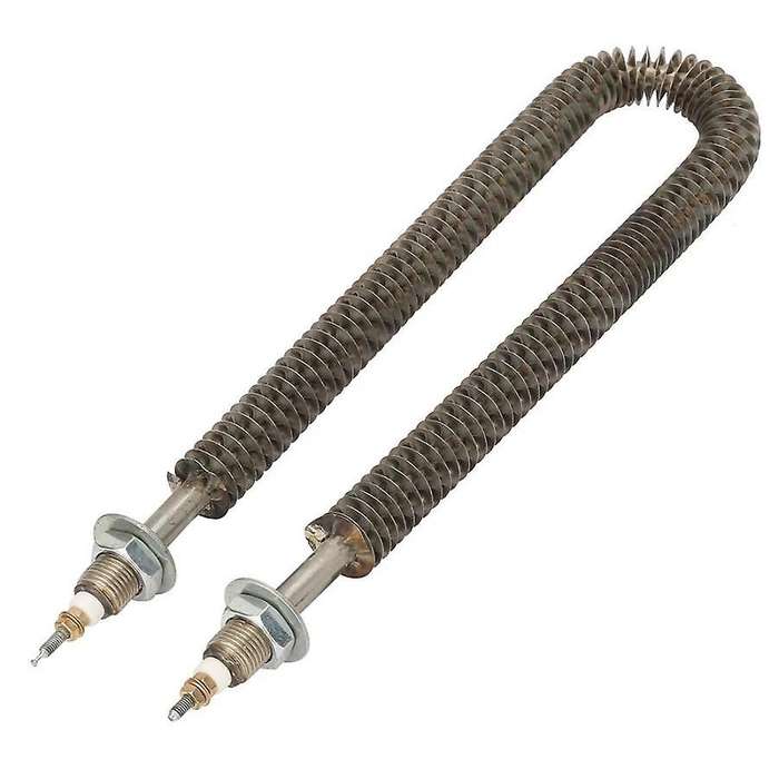 22cm/8.7 inch U Type Finned Electric Heat Tube Stainless Steel Fin Heating Elements Water Heater Ove