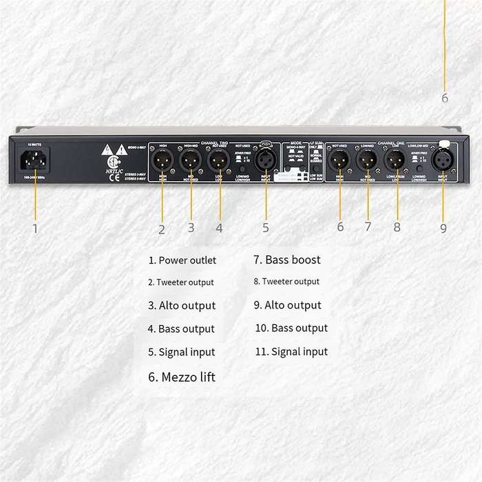234XL Stage Crossover Professional Bass 2 Crossover 3 Crossover 4 Crossover Electronic Audio Crosso