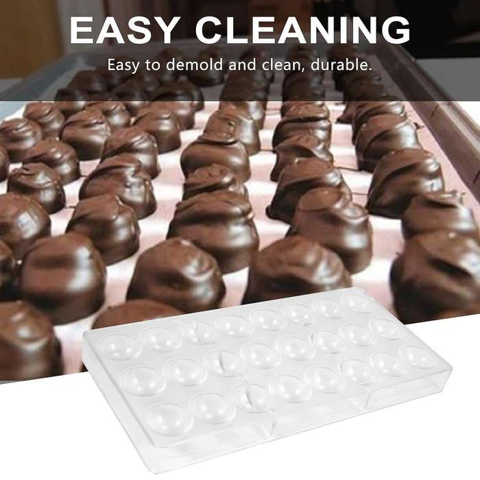 24 Holes Semi Sphere Chocolate Mould Candy Maker Mold Bakeware