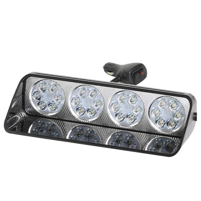 24 Led Emergency Warning Car Truck Dash Windshield Flash Strobe Light, High Intensity 18 Modes with
