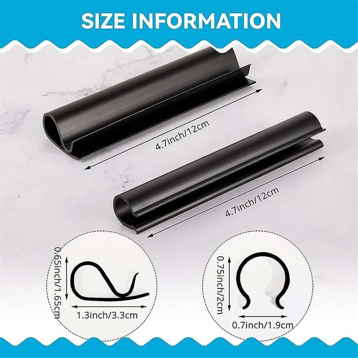 24 Pcs Pool Cover Clip, Winter Swimming Pool Cover Clips Above Ground Cover Clips for Secure Your Wi