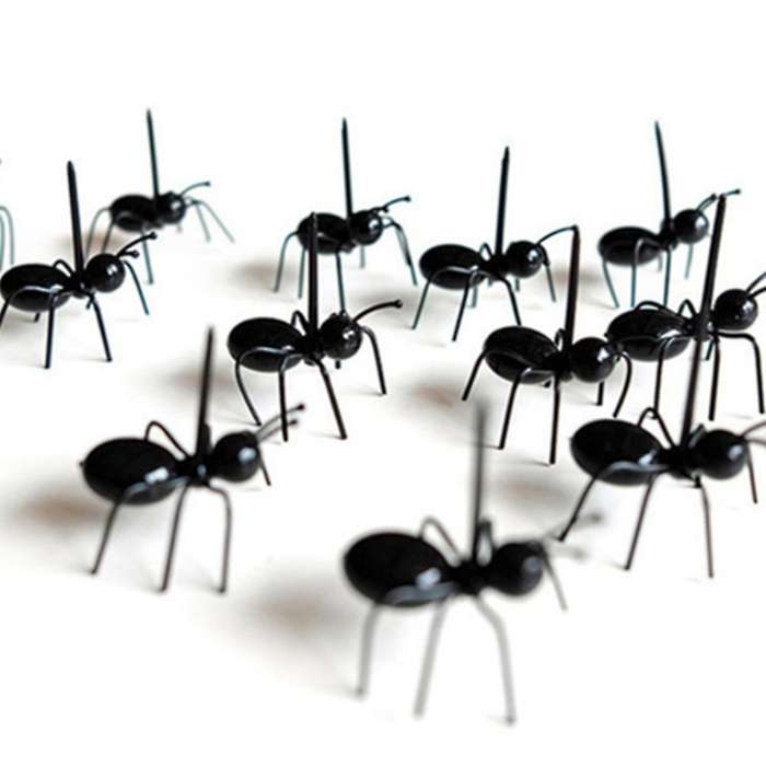 24 Pieces of Ant Food Fruit Fork Ant Shape Fork Snack Cake Dessert Tableware Home Kitchen Party Fork