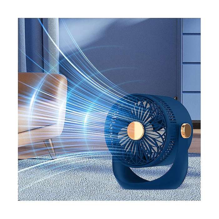 2400MAh Table Wall Air Circulation Electric Fan USB Rechargeable Wall Mountable Cooling Ventilator