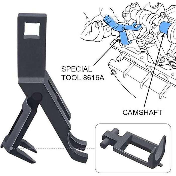 24434 Valve Spring Compressor 2-Valve Service Camshaft, Valve Seal and Retainer for 4.6L/5.4L V8, 6
