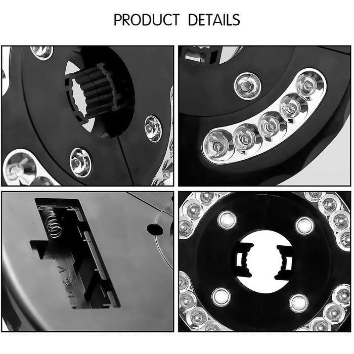 24Led 200 Lumens Outdoor Cordless Patio Umbrella Pole Light Garden Portable Camping Tent Lamp Emerge