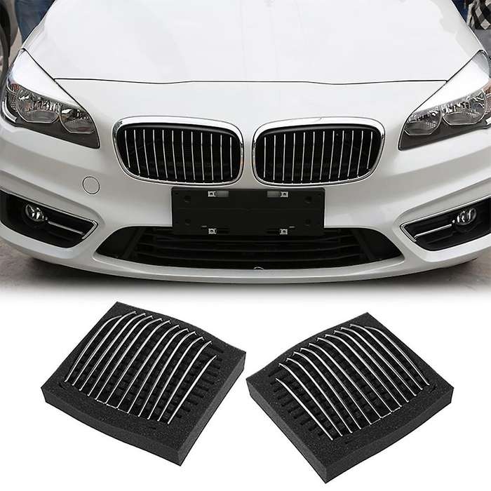 24Pcs Chrome Front Grille Grill Granish Strips Cover Trims for 2 Series Active Tourer F45 F46 2014-2