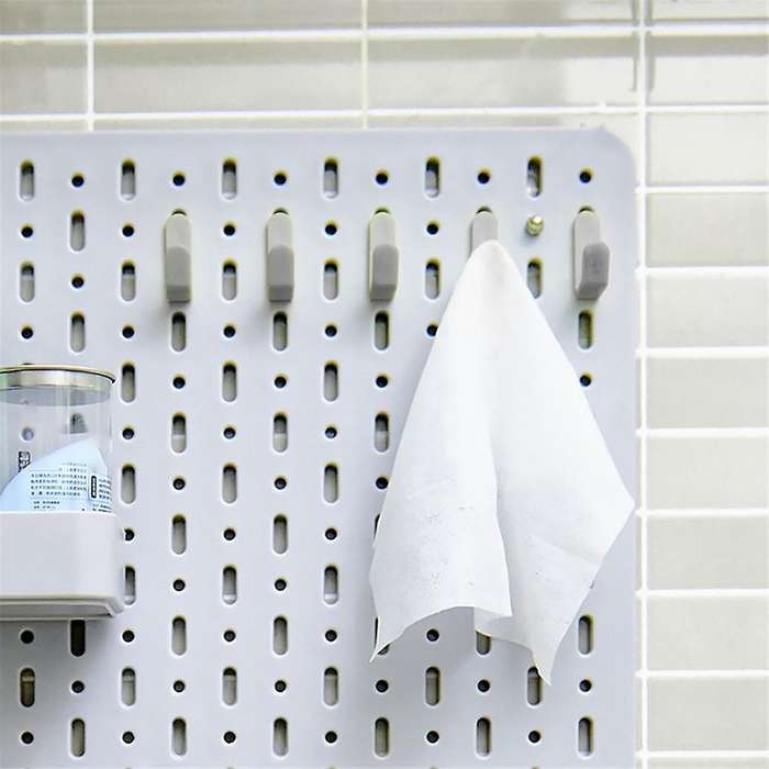 24Pcs Hooks J Shape Hook Peg Board Tool Organizer Accessories, Black