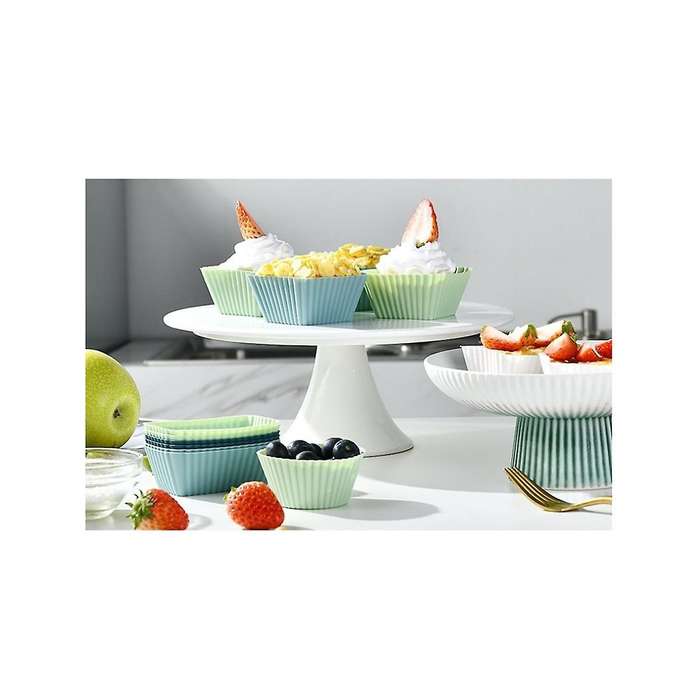 24PCS Silicone Cupcake Baking Cups Reusable & Non-Stick Muffin Cupcake Cake Molds Sets for Party and