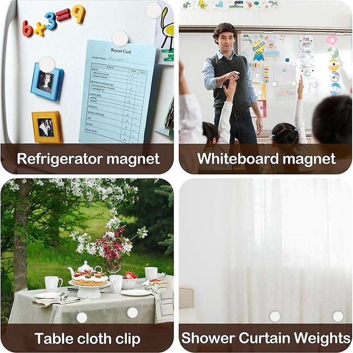 24pcs Shower Curtain Magnet Magnetic Shower Curtain Counterweight Suitable for Kitchen, Bathroom, Ho