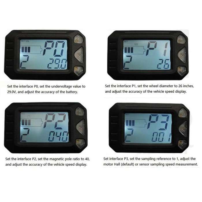 24V 36V Electric Scooter Instrument Compatible 5.5 Inches Scooter Parts