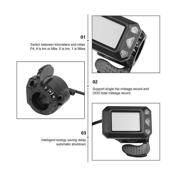 24v 250w Folding Scooter Controller Kit Electric Scooter Controller Lcd Display Brake Accelerator Th