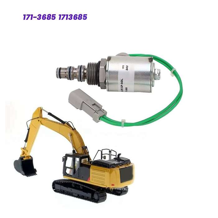 24V Solenoid Valve 171-3685 1713685 for CAT CAT36 CAT46 CAT252 CAT62B Excavator Hydraulic Control Va