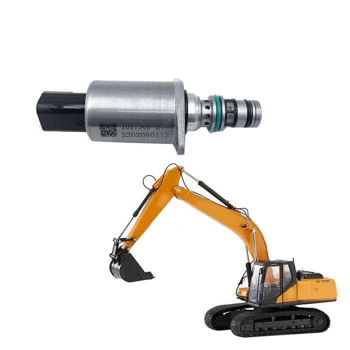 24V Proportional Solenoid Valve 1017969 for LOVOL SY215 SY325 Excavator Hydraulic Pump Valve