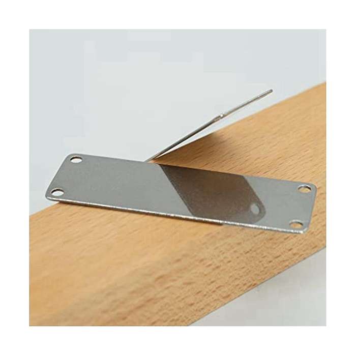 25 Pack Stainless Steel Engraving Blank Tags Rectangle Stamping Blanks with 4 Holes 1inchx3inch