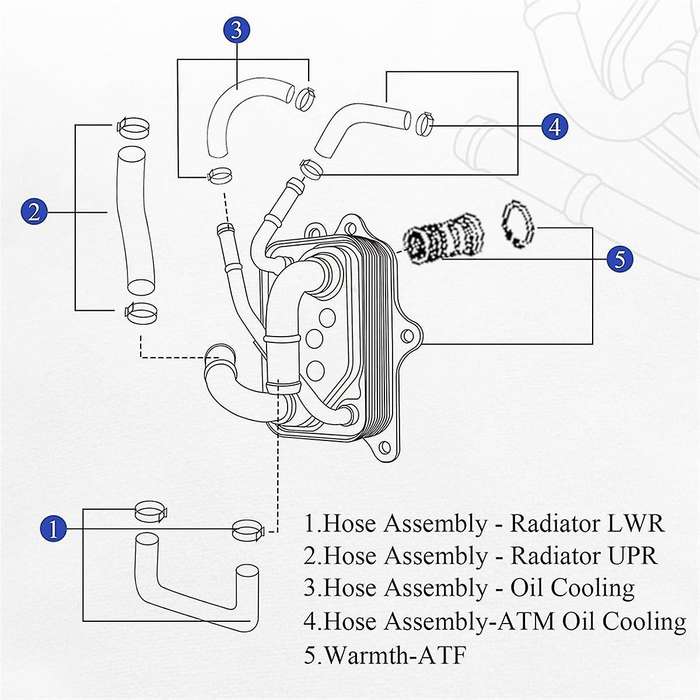 25620f2000 Transmission Oil Radiator for 1.6l 2.0l 17-18 25620-f2000