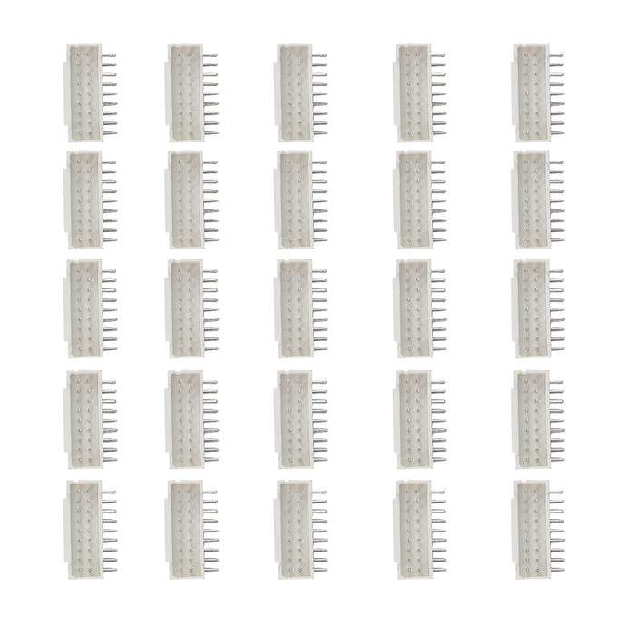 25Pcs BTC BCH ZEC ETH Miner Connector 2X9P Male Socket Curved Needle Suitable for Asic Miner Antmin