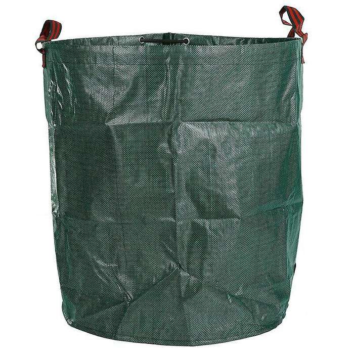 270l Garden Waste Bag Strong Waterproof Heavy Duty Reusable Foldable Rubbish Grass Sack