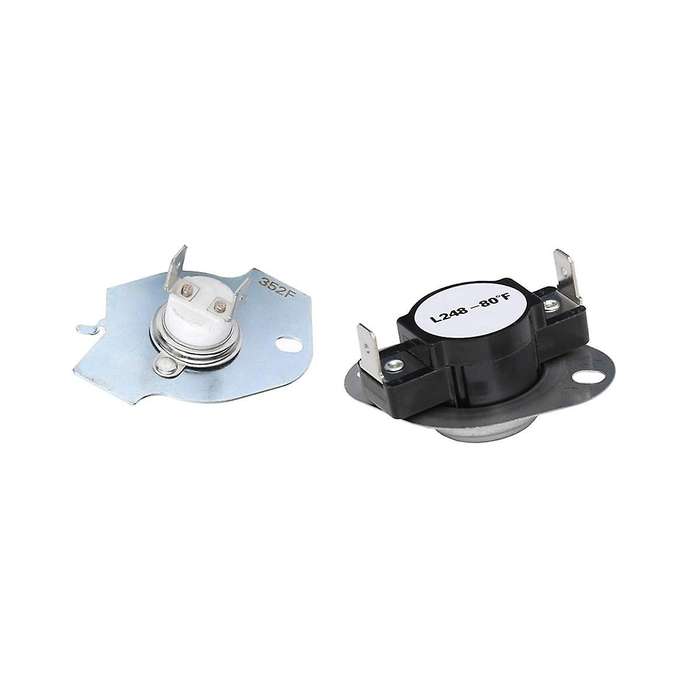 279769 Dryer Heating Thermal Cut-off Kit Compatible with 3389946, 3398671, 3977394, 695563, Ap30942