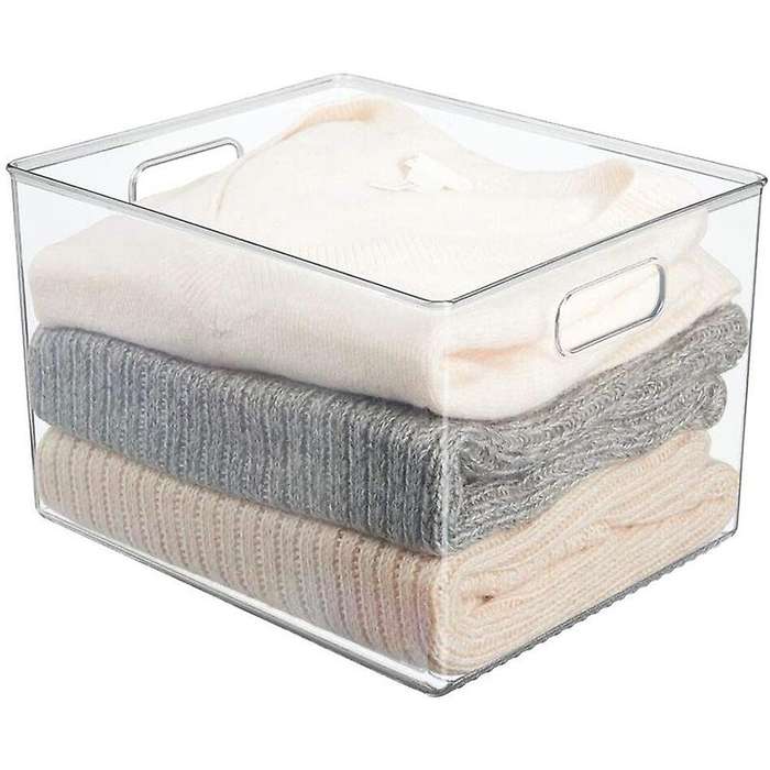 29x20x15cm Acrylic Transparent Refrigerator Storage Box Desktop Dormitory Bathroom Storage Box