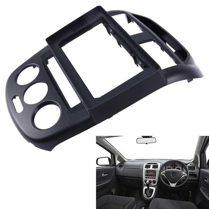 2Din Car DVD Frame Audio Fitting Adaptor Dash Trim Kits Fascia Panel 10.1 Inch for Exora 2009+