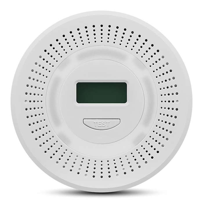 2-in-1 CO Carbon Monoxide Alarm & Smoke Detector Sensor Security Protection Sound Alarm Gas for Home