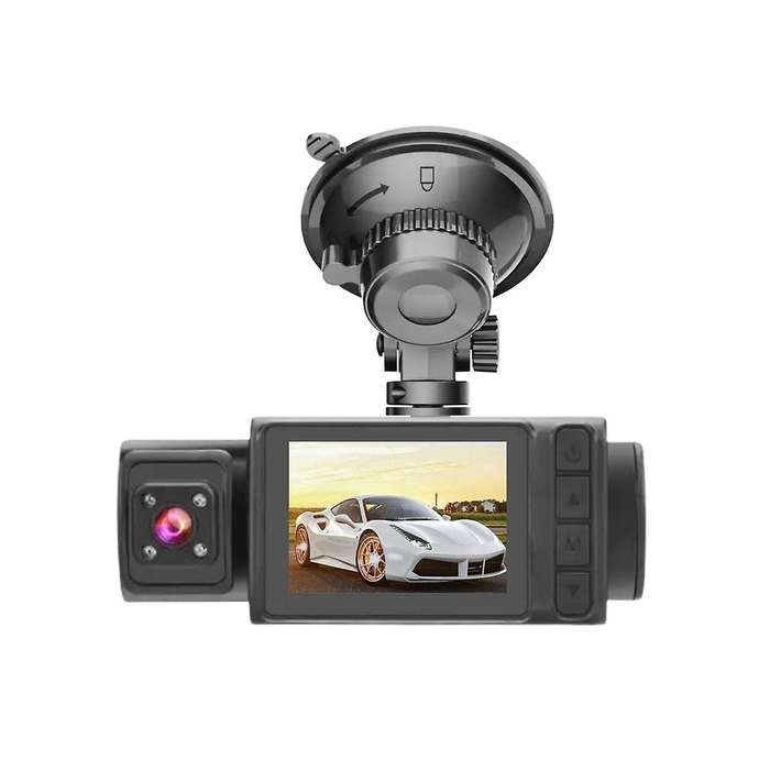 2inch 1080p Scren Car Camera Dvr Car Dashcam Front & Rear Camera with Inside Camera 24 Hour Parking