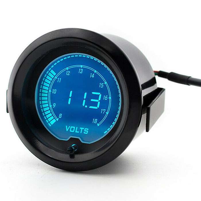 2inch 52mm Car Digital Volt Gauge Voltage Meter 8-18V LCD 7 Color Boat Voltmeter