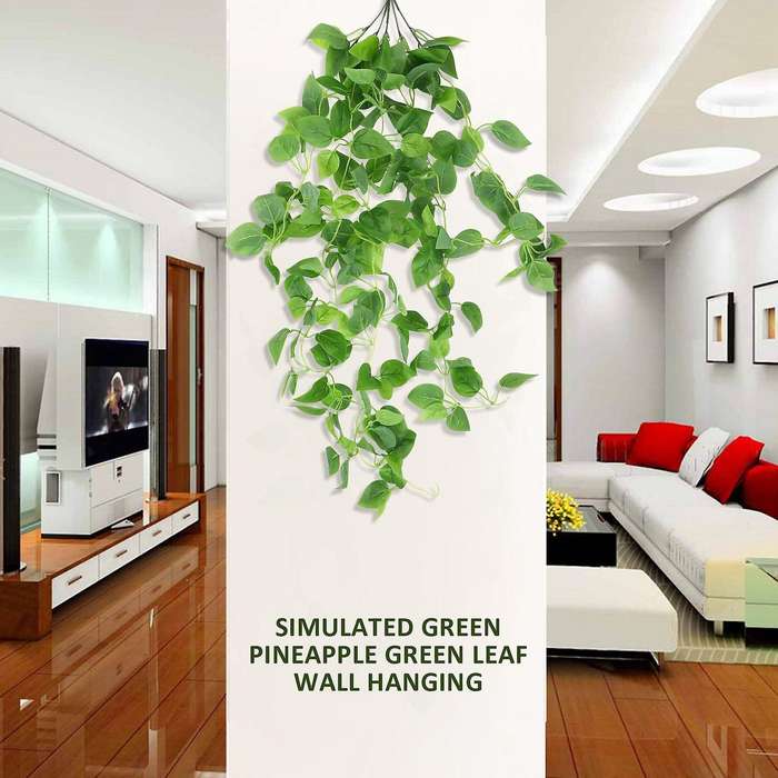2-pack Artificial Hanging Plants 3.6ft Fake Ivy Plants Fake Hanging Plants Fake Leaves Greeny for W