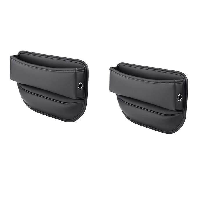 2pack Car Seat Space Filler, Leather ,universal Fit Car Seat Storage Box, Adjustable Seat Space Fil