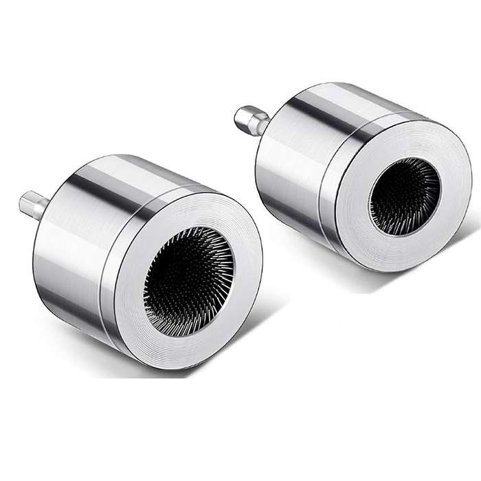2pack Copper Tube Pipe Cleaning Brush,Full-Metal HVAC Tube Cleaning Brush for Drill Power 1/4in Shan