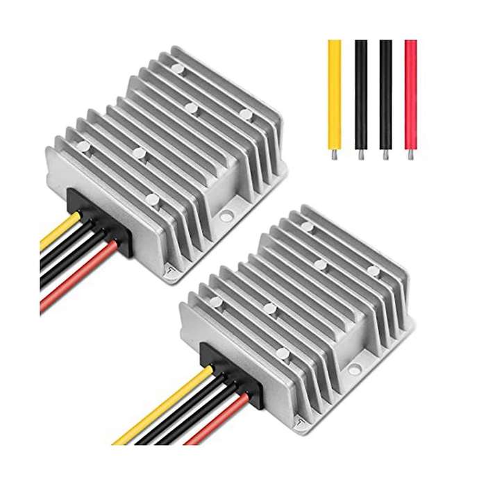 2pack Reducer Converter Dc 36v/48v to 12v 20a 240w Automatic Voltage for Golf Cart Club Car