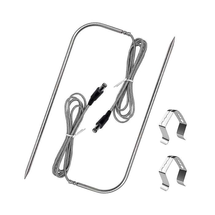 2pack Temperature Meat Probe Compatible with Rt-700, Wood Grill, Grill Accessories, with Thermomete