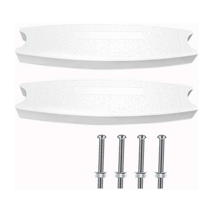 2-Pack Universal Pool Ladder Steps Replacement, 18 Inch Heavy-Duty Molded Plastic Swimming Pool Ladd