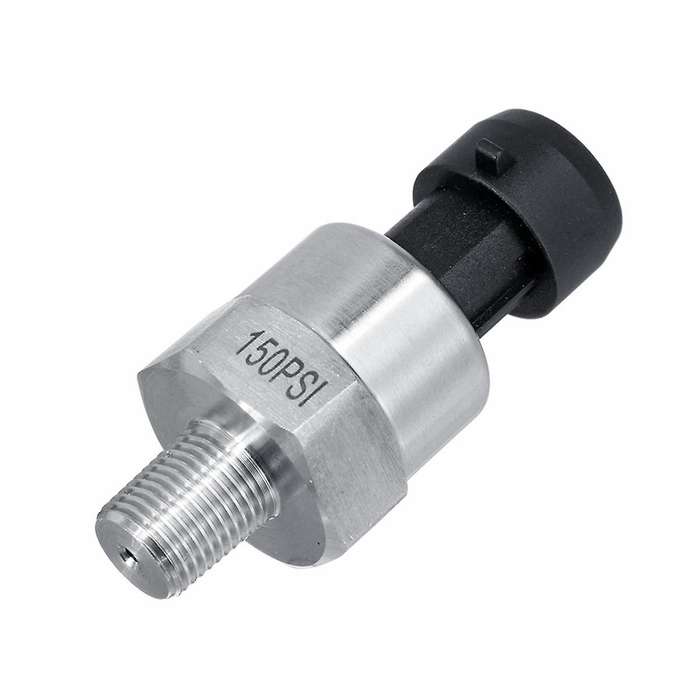 2Pc 150Psi DC5V 1/8NPT Pressure Transducer Transmitter Sensor Stainless Steel Oil Air Water Fuel Tra