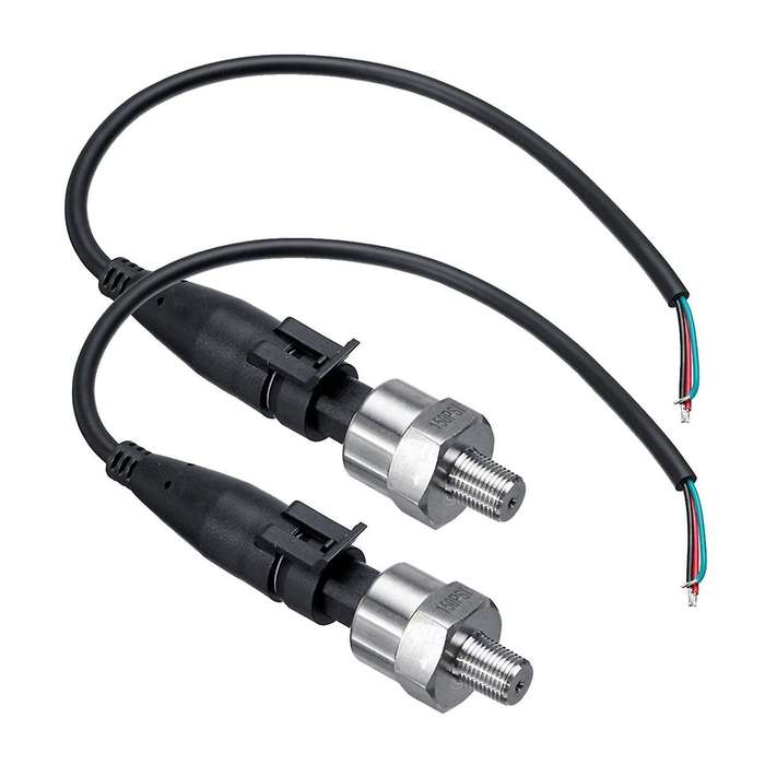 2Pc 150Psi DC5V 1/8NPT Pressure Transducer Transmitter Sensor Stainless Steel Oil Air Water Fuel Tra