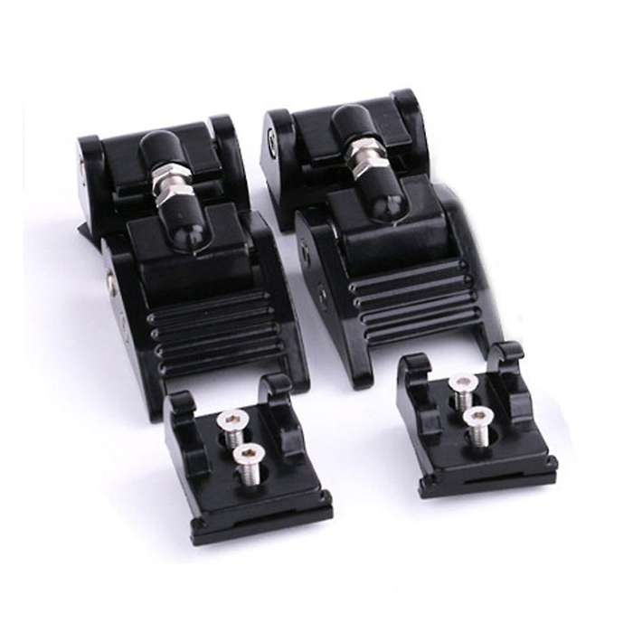 2PC Aluminum Hood Latches Catch Kit for JK JKU 2007-2018 JL JLU