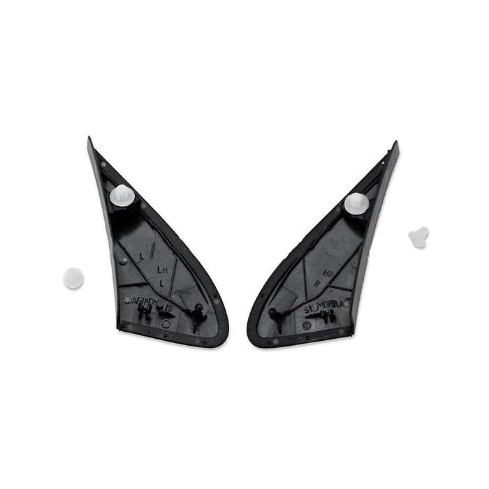 2pc Exterior Rear View Mirror Trim Side Mirror Triangle Trim for 2003-2008 60118-12010 60117-12010