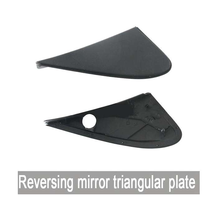 2pc Exterior Rear View Mirror Trim Side Mirror Triangle Trim for 2003-2008 60118-12010 60117-12010