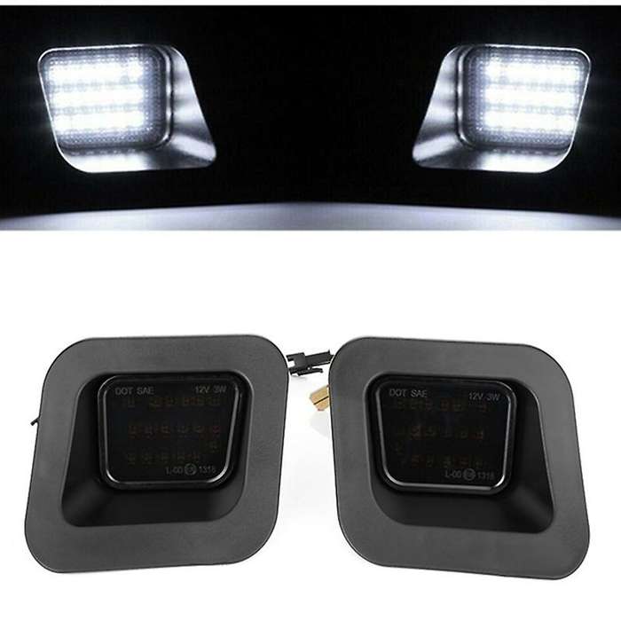 2Pc LED Rear Light License Number Plate Lights for Ram 1500 2500 3500 2003-2018