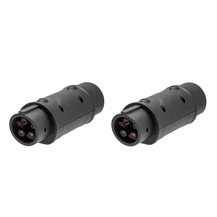 2pc Sae Adaptor Iec 62196 2 to J1772 Type 1 Electric Cars Charging Ev Vehicle Charger One Side Conn