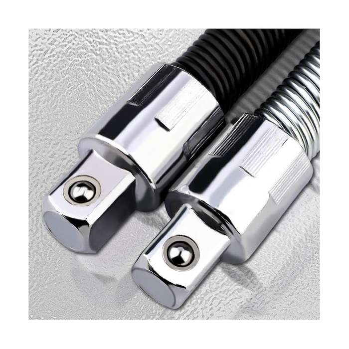 2pcs 1/2'12.5mm Sleeve Extension Rod Elastic Connecting Rod Universal Connecting Rod Flexible Shaft