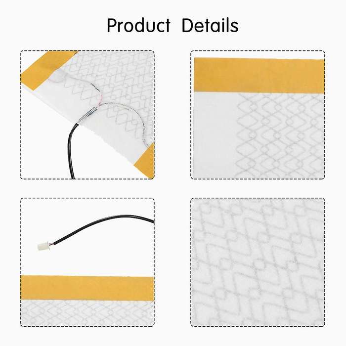 2Pcs 12V Car Carbon Fiber Heater Heating Pads Heater Elements Winter Warmer Heated Car Cushion Cover