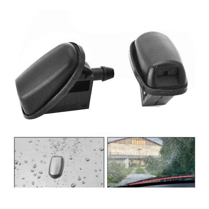 2Pcs 1708796 Front Windscreen Wiper Washer Nozzle Jet BM5117666AA for Focus MK2 MK3 Mondeo MK4 Fiest
