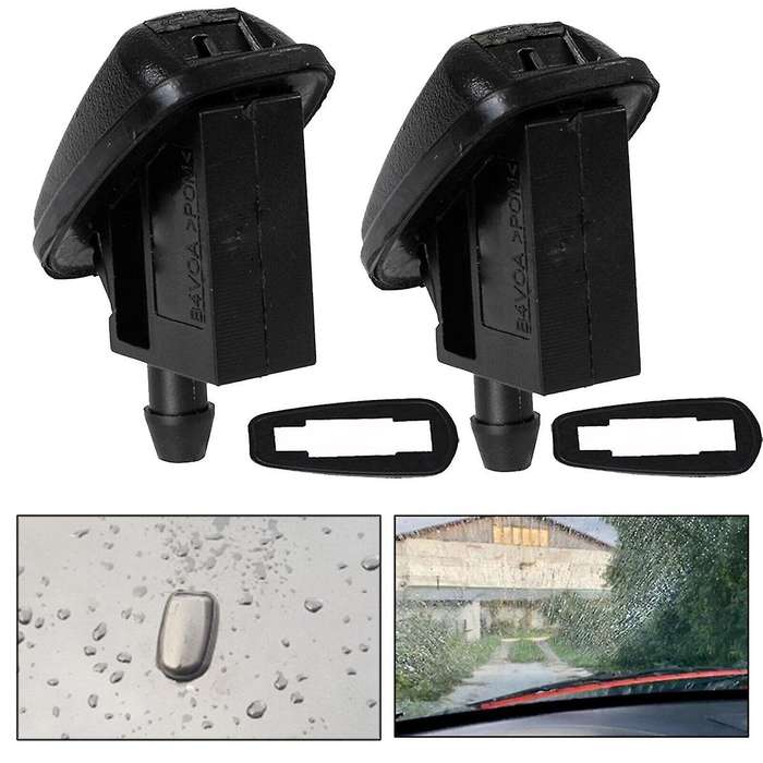 2Pcs 1708796 Front Windscreen Wiper Washer Nozzle Jet BM5117666AA for Focus MK2 MK3 Mondeo MK4 Fiest