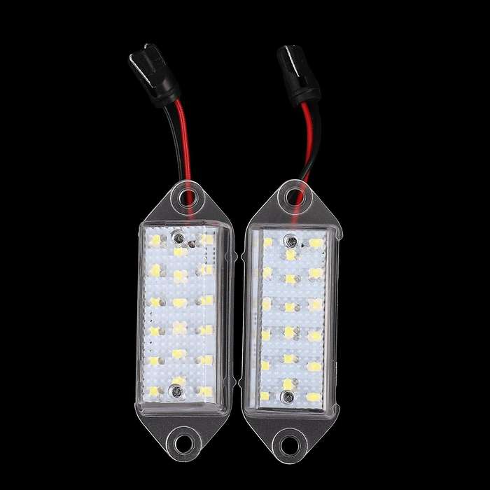 2Pcs 18Smd White Led Light Compatible Mitsubishi Lancer X Evo 2003-2017