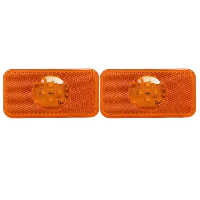 2pcs 24V LED Side Marker Truck Signal Side Lights for FM FL Truck Lights Amber 20789440 Truck Acces