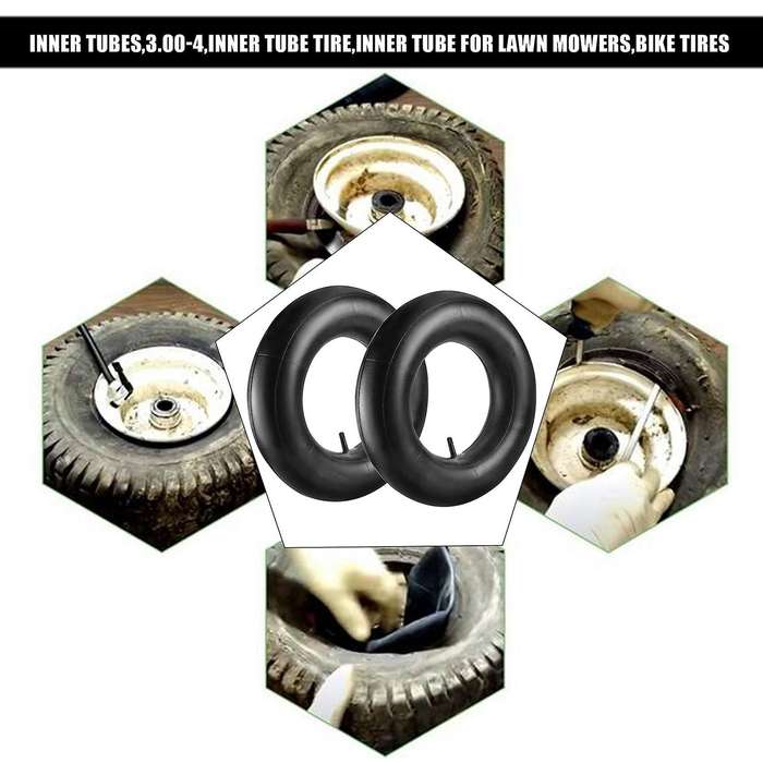 2Pcs 4.80/4.00-8 Inch Tire Inner Tubes for Heavy Duty Cart,Like Hand Trucks, Garden Carts,Mowers and