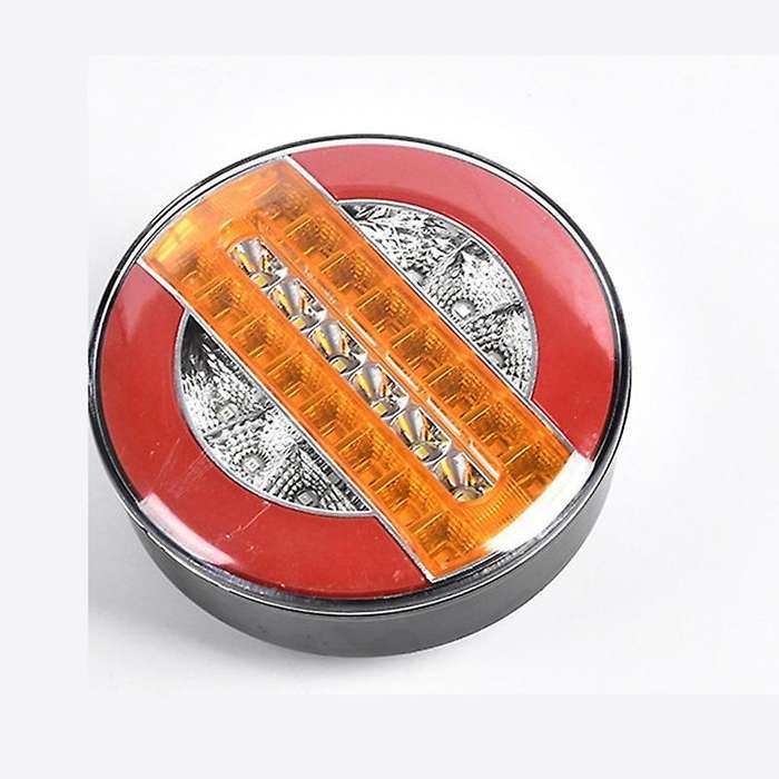 2Pcs 4Inch LED Trailer 24V Truck Tail Light Brake Light Warning Lights Car DRL Flow Turn Signal Lamp