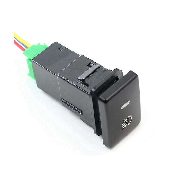 2pcs 4-pole 12v Push Button Switch with Led Background Indicator Lights for Fog Lights Drl Led Ligh